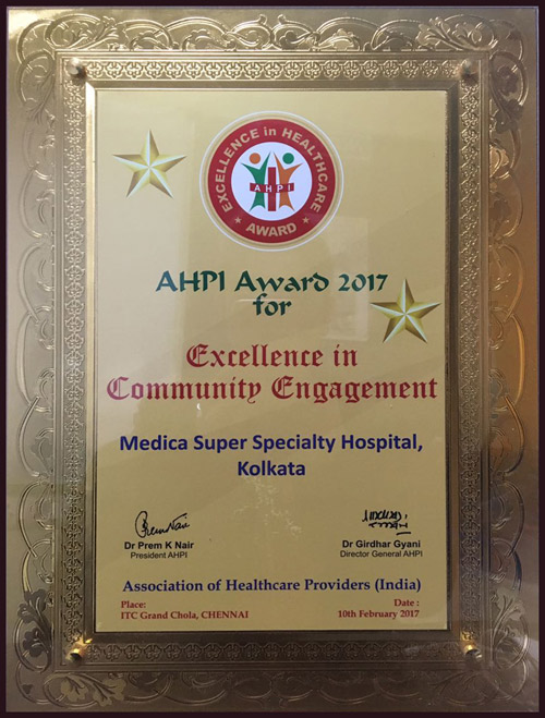AHPI Award 2017 for Excellence in Community Engagement