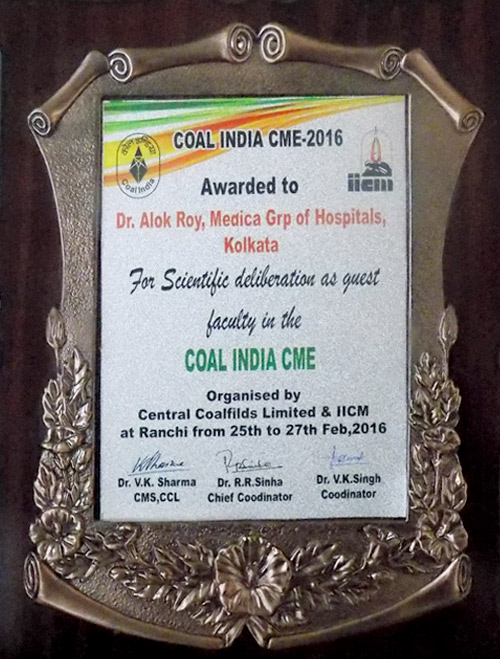 Coal India CME 2016, award